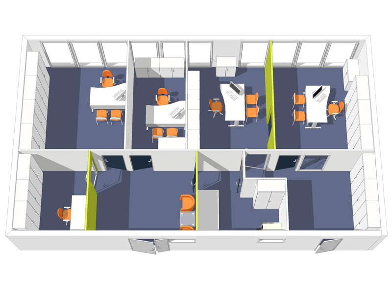 Architecte de bureau AMSO plan d'aménagement de bureau, plan d