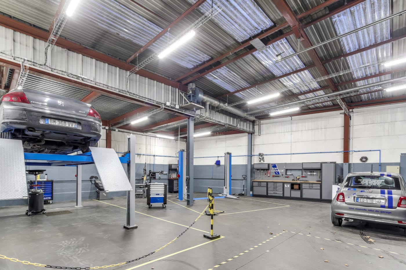 Aménagement, rénovation d'un garage concession automobile AMSO plans