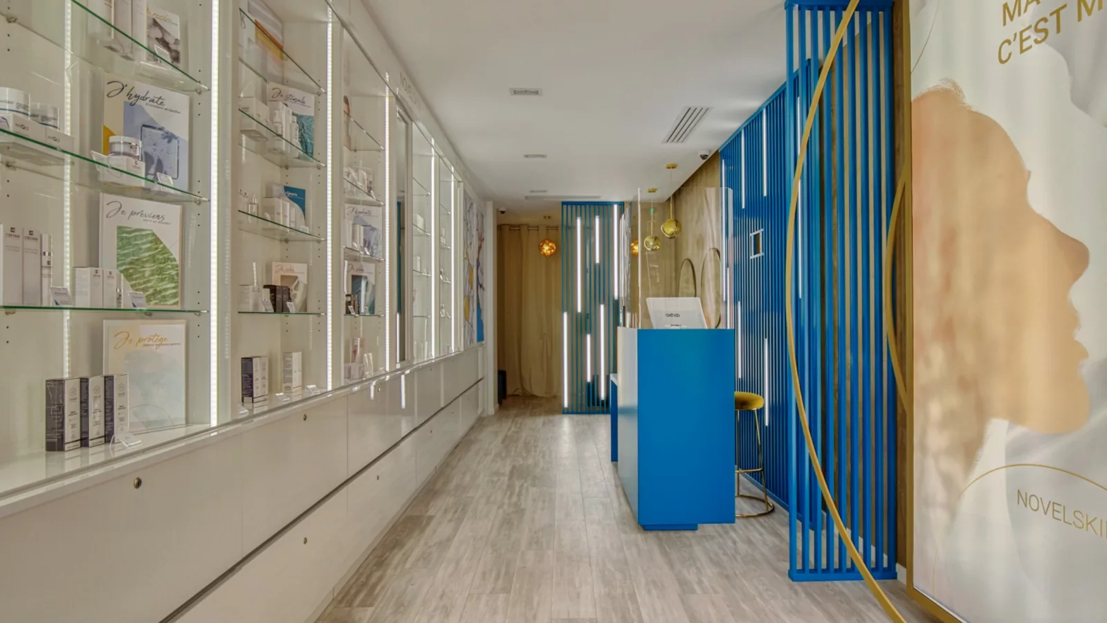 amenagement boutique esthetique medicale 15 scaled 1600x900 - Aménagement d'un commerce de produits d'esthétique médicale