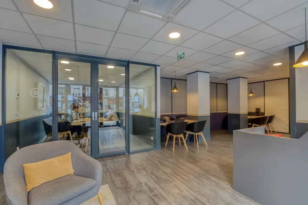 amenagement agcence immobiliere boulogne 7 scaled 1024x682 - Aménagement bureau à Boulogne Billancourt
