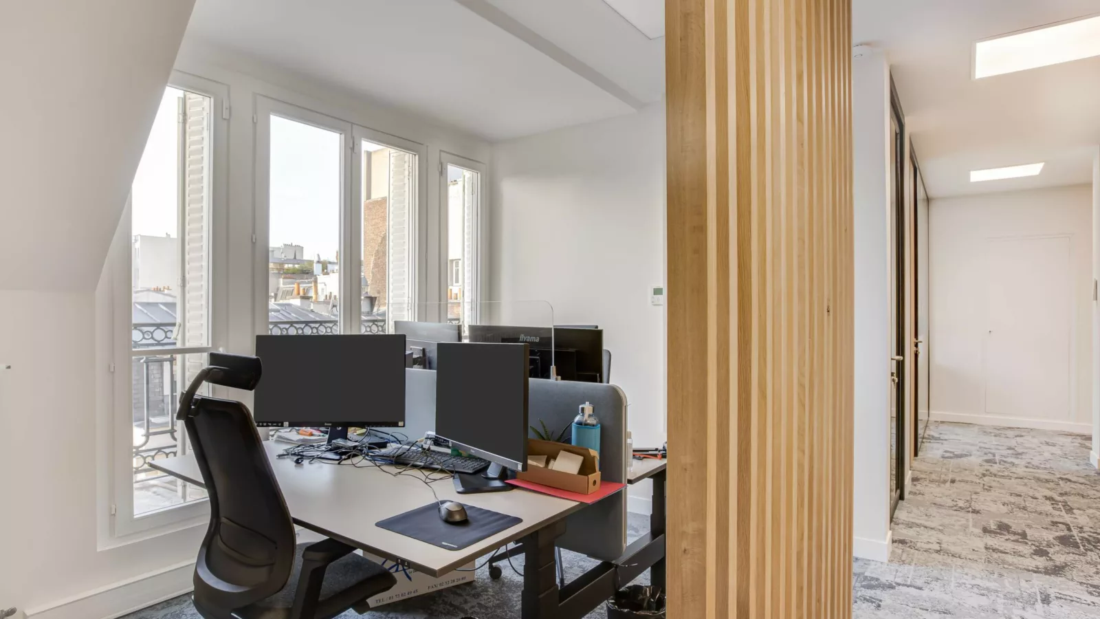 Aménagement de bureau dans de l'haussemannien