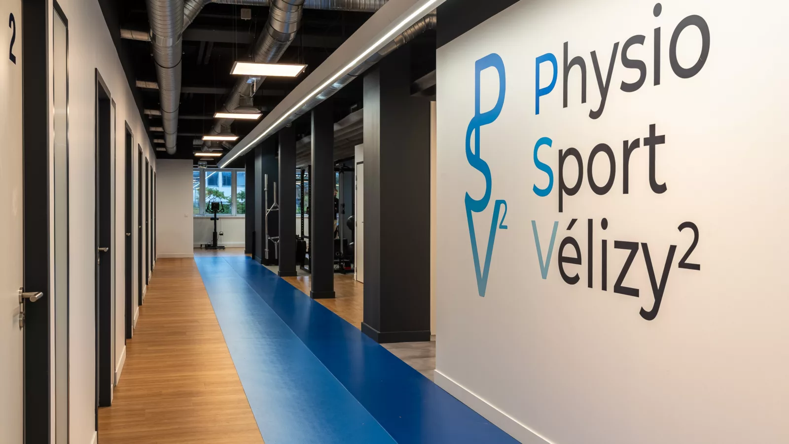 AMSO : Aménagement complet et décoration du hall d'entrée d'un centre de Kiné et Ostéopathie (PSV Vélizy²) à Vélizy-Villacoublay (78).