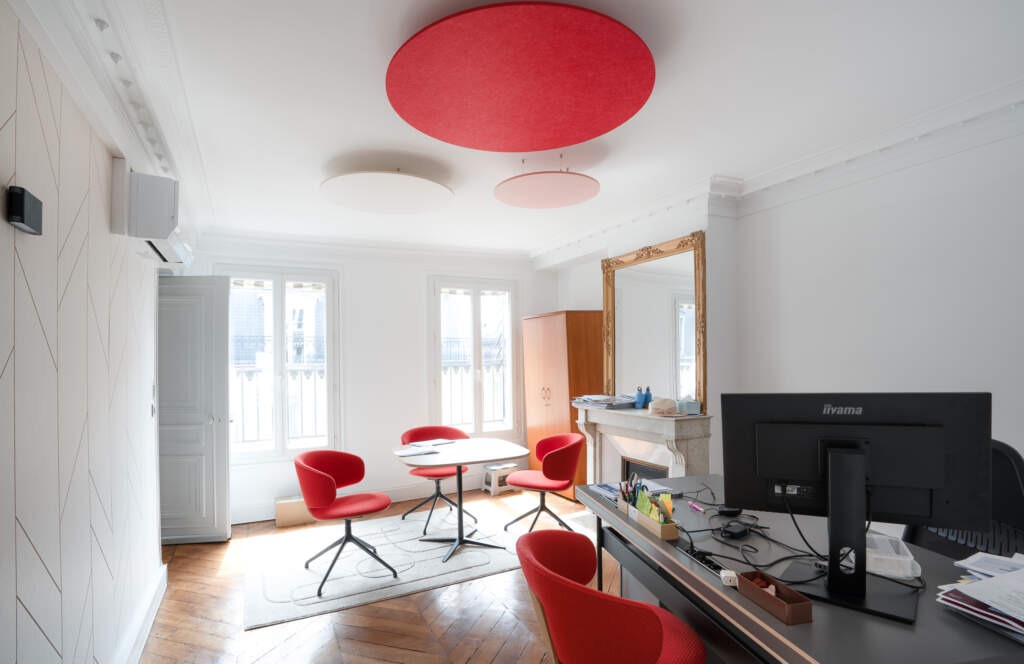 acoustique bureaux haussmanniens 6 1024x664 - Amélioration de l'acoustique dans des bureaux haussmanniens
