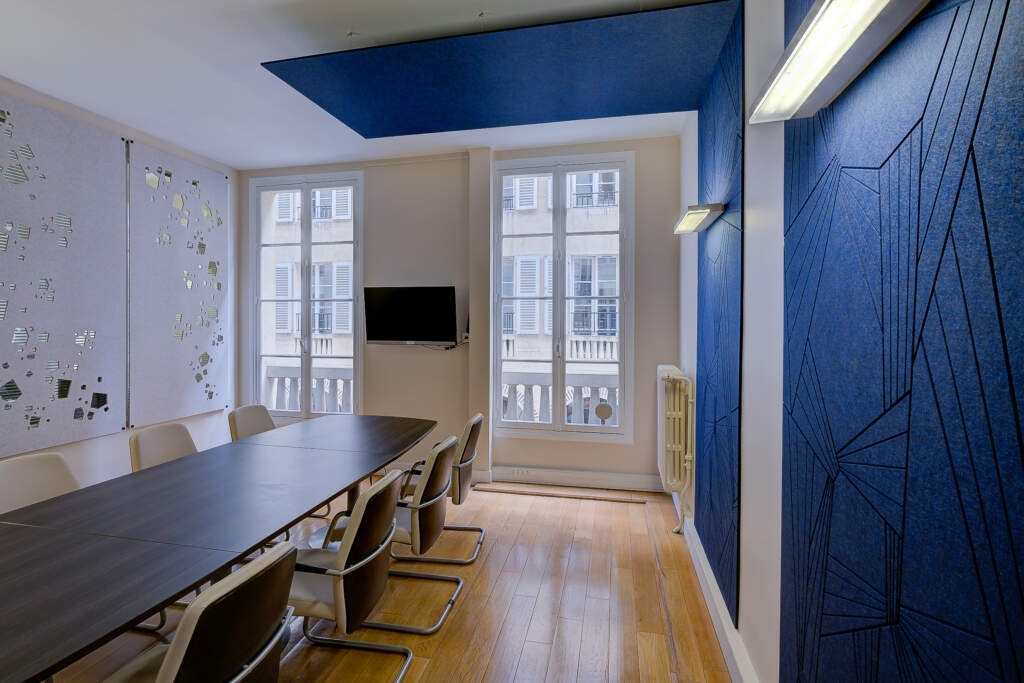 traitement acoustique immeuble classe paris 6 1024x683 - Traitement de l'acoustique dans des locaux parisiens classés