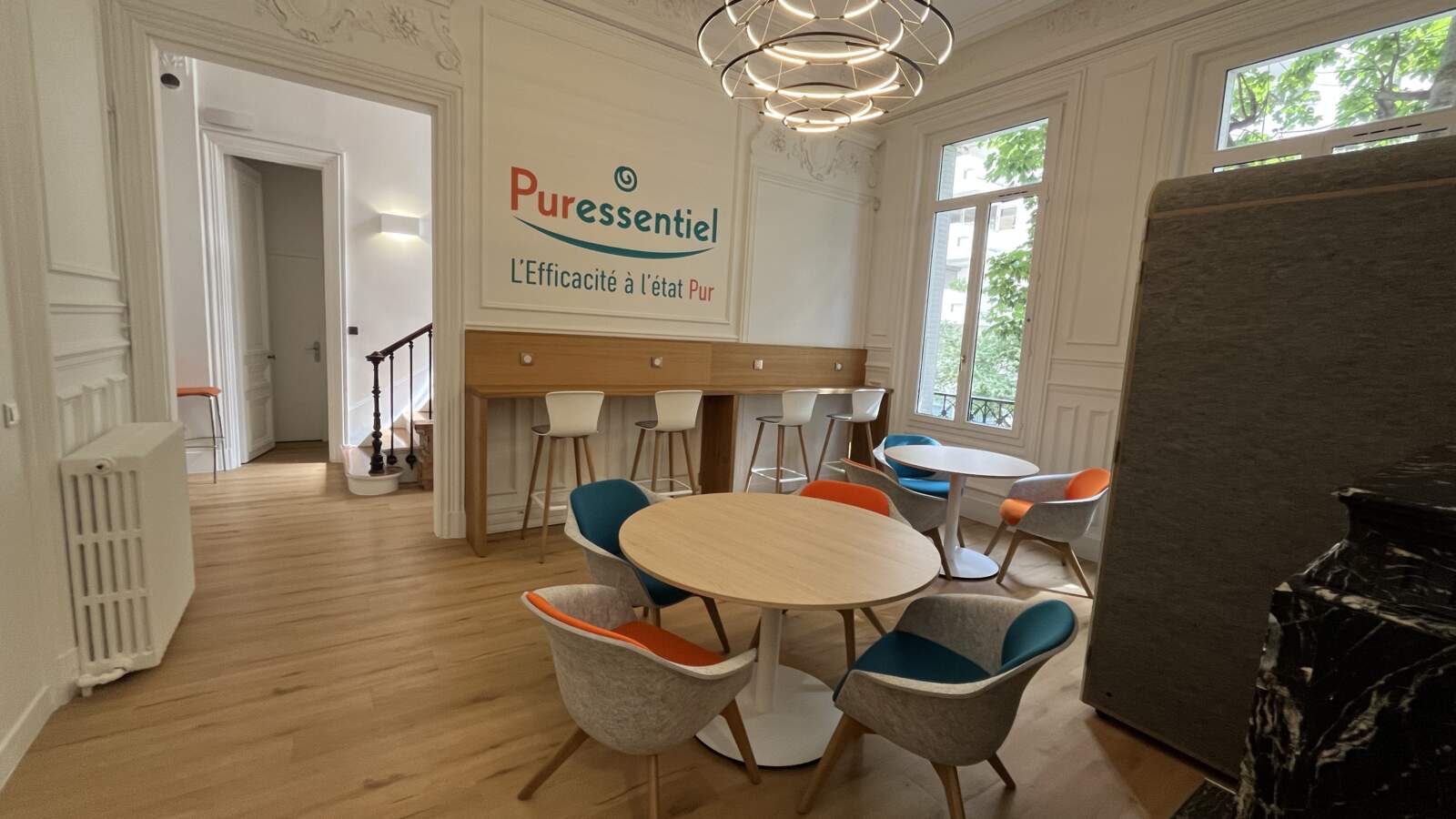 réaménagement locaux professionnels à Paris 16- espace détente