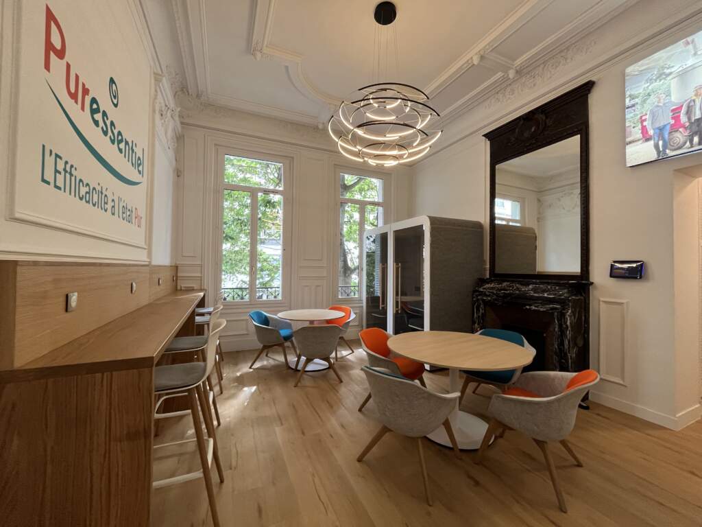 réaménagement locaux professionnels à Paris 16- espace détente - tisannerie